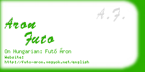 aron futo business card